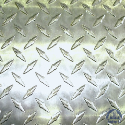 Рифлёный алюминиевый лист "Чечевица" 1,5х1500х3000 мм АМГ2НР купить в Хабаровске