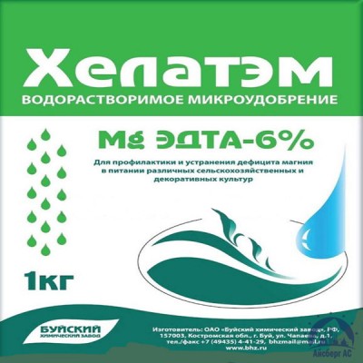 Удобрение ХЕЛАТЭМ Mg 6 Mg EDTA (ЭДТА) 6% купить в Хабаровске